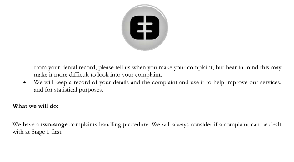 Complaints Procedure